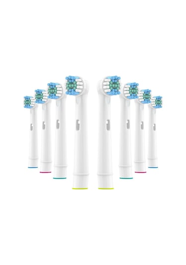 Lovyco Cross Action 8'li Oral-B Uyumlu Dış Fırçası Yedek Başlığı