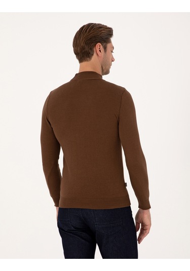Pierre Cardin Erkek Koyu Kahverengi Kazak /triko 50314176-vr084 Koyu Kahverengi