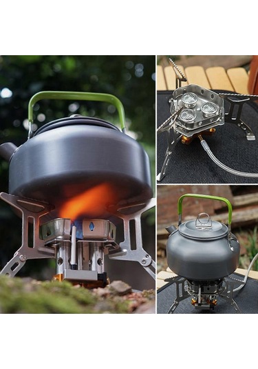 Taşınabilir Mini Kamp Ocakları Piezo Ateşlemeli Sırt Çantası Sobası Açık Hava Kampı, Yürüyüş, Yemek Pişirme Ve Piknik İçin Minyatür Taşınabilir Kamp Ocağı Çok Renkli