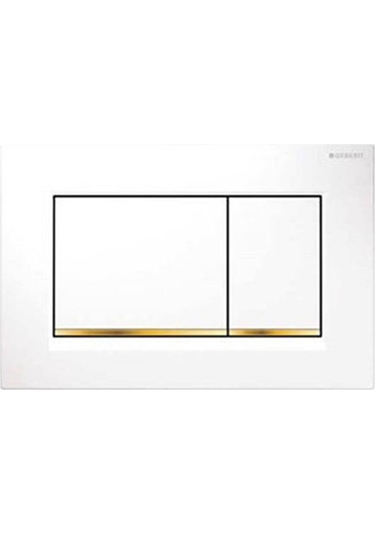 Geberit Sigma30 115.883.kk.1 Çift Basmalı Beyaz/altın/beyaz Altın