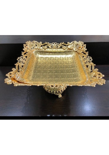 Gold Kristal Taşlı Çikolatalık Meyvelik Lkm-159