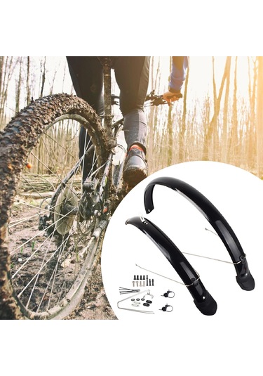 Suntek Dağ Bisikleti Çamurluk Seti Accs Katlanır Bisikletler 27,5 İnç Parlak Çok Renkli