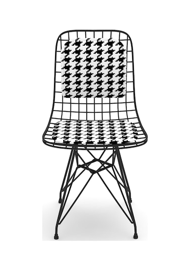 Knsz kafes tel sandalyesi 1 li mazlum syhkono sırtminderli ofis cafe bahçe mutfak