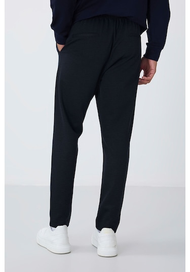 Tommy Life İndigo Yüzeyi Dokulu Standart Fit Erkek Eşofman Alt - 82155