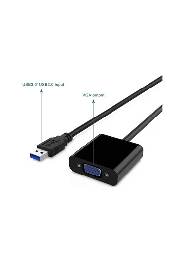 Usb 3.0 To Vga Görüntü Aktarıcı Çevirici Adaptör Usb To Vga