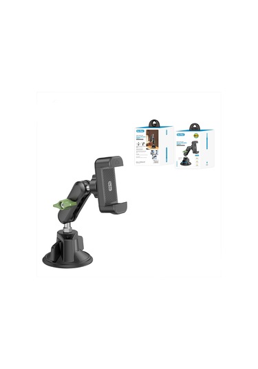 Go Des Gd-hd362 360 Derece Dönebilen Vakumlu Tasarım Araç İçi Telefon Tutucu Siyah Siyah