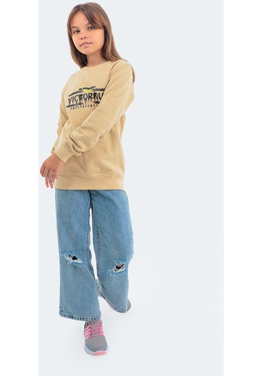 Slazenger DUNA IN Çocuk  Bej Sweatshirt