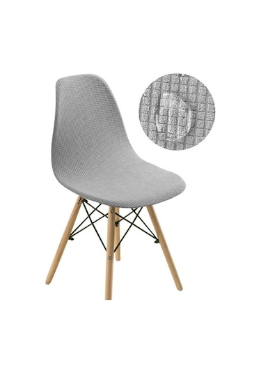 Açık Gri 1/2/4/6 Adet Su Geçirmez Yemek Sandalyesi Kapakları Ziyafet Düğün Süslemeleri 1-pcs