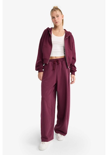 Defacto Bordo Kadın Eşofman Altı F3364ax/br232 Bordo