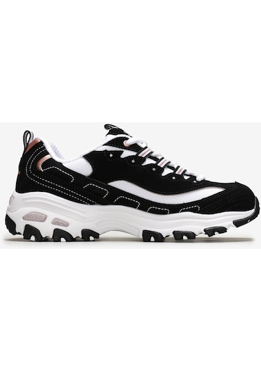 Skechers D'Lites - Devoted Fan Kadın Sneakers 13154 BKRG - Siyah