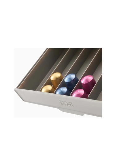 Xiyyadms Mutfakta Kolay Kurulumlu Kahve Kapsülü Çekmecesi, 30 Kapsül Kapasiteli Bej