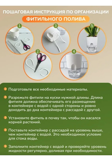 Bez Brenda Otomatik Sulamalı Polyester Saksı İçin Değiştirilebilir Fitil, 5 M 428649078