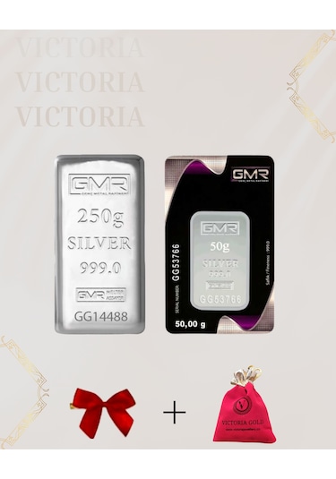 Vıctorıa Gold Sertifikalı 300 Gr Külçe Gümüş 999 Ayar