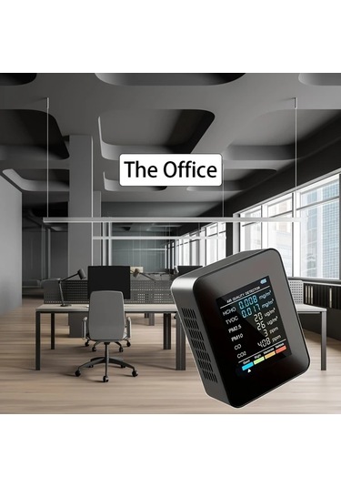 Boatshop1 Portable Mini Co2 Dedektor Hava Kalitesi Sicaklik Nem Olcer Tvoc Hcho Dedektor White 1 1pc Seyahat Ev Icin Sarj Edilebilir Pil Usb