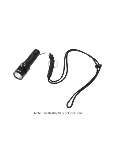 Gajeena Çok Amaçlı Hayat Kurtaran Paraşüt İpi - 2.5m Dayanıklı Kamp & Acil Durum Halatı Siyah