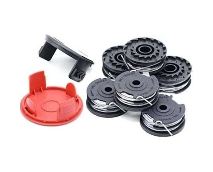 Tongxida Kesme Teli Bobin Seti - 6 Bobin + 2 Kapağı, Çim Biçme Makinesi Uygun