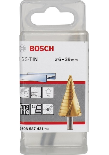 Bosch HSS-TiN 12 Kademeli 6-39 mm Matkap Ucu - 2608587431