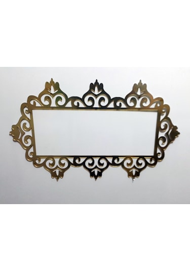 Priz Kenarı için Dekoratif Priz Çerçevesi Priz Süsü Gold-Pleksi-Üçlü