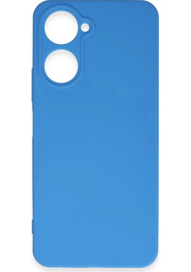 Vivo Y18 Kılıf First Silikon - Mavi Çok Renkli