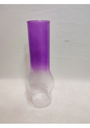 Abajur Lamba Camı.şeffaf-lila Renkte.alt Çap:7.00cm-h:25.00cm Şeffaf - Lila