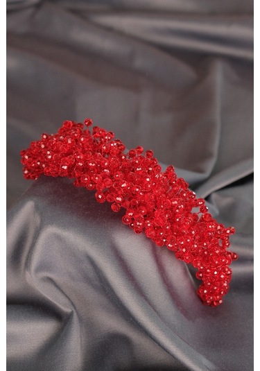 FdayAksesuar Gelinlere Özel Pollux Kristal Boncuklu Gelin Tacı Saç Aksesuarı FRDY31665