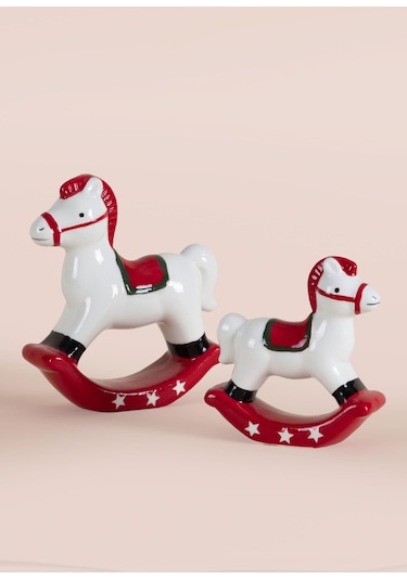 The Mia Dekoratif Yılbaşı Süsü Figür At 13x4x15 Cm 1 Adet