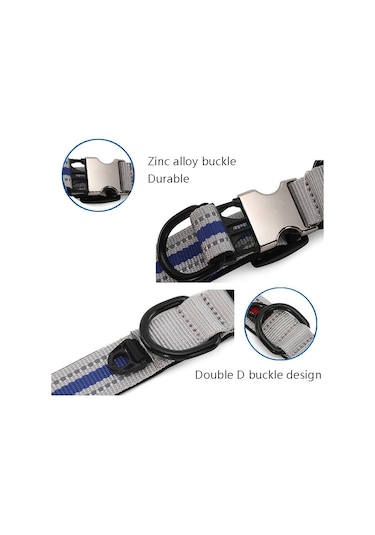 Evcil Hayvan Tasması For S Gümüş Siyah Kırmızı Haki