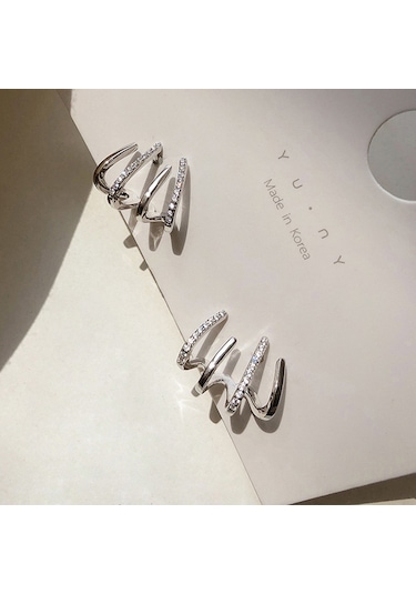 Samdoo Köy Tarım Çekiç Modeli Taşlı Simli Eşkenar Nostaljik Küpe - Alüminyum Çelik Sarı - Kross Border Grup Alımı Gold