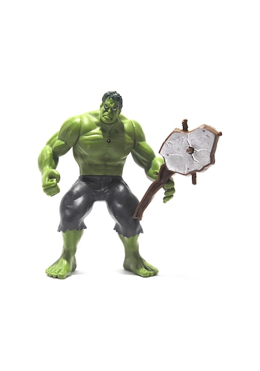 Avengers Yenilmezler Eklemli Incredible Hulk Figür Oyuncak 15cm Hareketli Eklemli Yeşil Dev Karakter Hulk - Captain Amerika