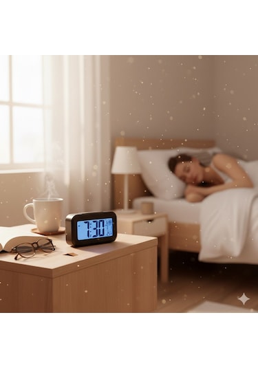 Masa Üstü Dijital Alarmlı Saat