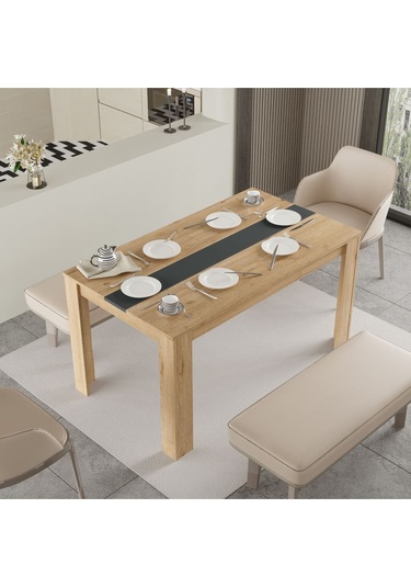 Aven Yemek Masası 140x80 Sepet-beyaz Ave22-sa Antrasit