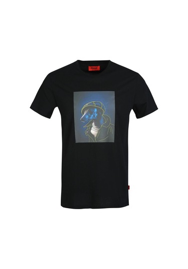 John Frank Erkek Cool T-shırt Jftcool12-the Dog7670 Siyah John Frank Erkek Cool T-shırt Jftcool12-the Dog7670 Siyah