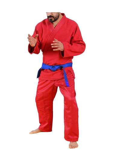 Dosmai Kuşaklı Serbest Dövüş Elbisesi Sb101 Kırmızı