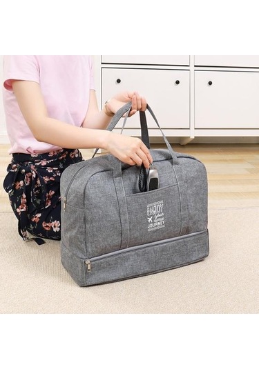 Lacivert Modern Seyahat Saklama Çantası Su Geçirmez Astar Deforme Olmayan Yerden Tasarruf S Lacivert