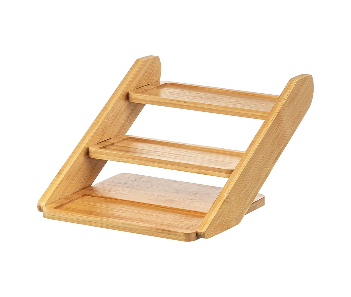 Elan Gallery Bambu Katlı Raf, 3 Katlı, 26x21x13,5 Cm 242287203 Açık Kahverengi