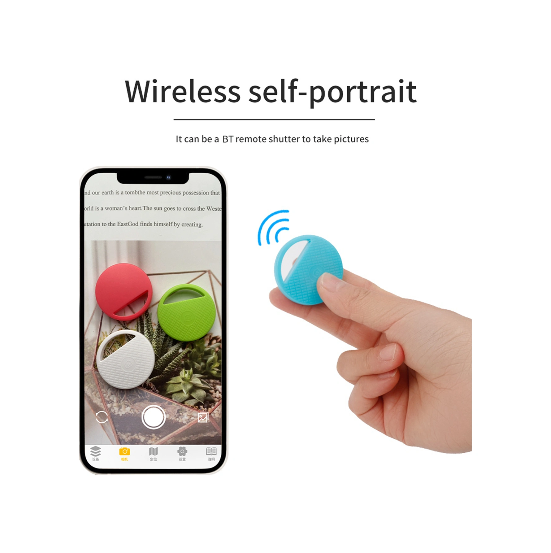 Youtek S9 Dairesel Bluetooth Takip Cihazı - Akıllı Anahtar/ev Eşyası Kayıp Engelleme, Uzak Kumanda Ve Gps Konum Belirleme Fonksiyonu Siyah, Metal Kanca İle Siyah