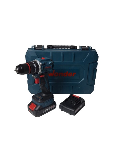 Wonder WAM27S 20V 2.0AH Li-ion Çift Akülü Kömürsüz Darbeli Matkap