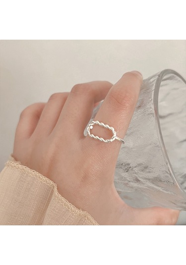 Kadınlar İçin Özel Olarak Tasarlanmış Benzersiz Düz Bantlı Yüzük No.67 Çok Renkli