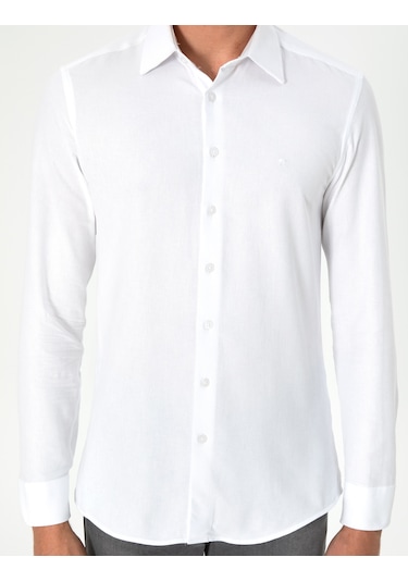 Pierre Cardin Erkek Beyaz Gömlek Desenli 50294732-vr013 Beyaz