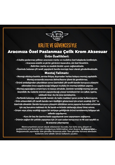 Vw Polo Krom Bagaj Alt Çıtası 2009-2017 P.Çelik