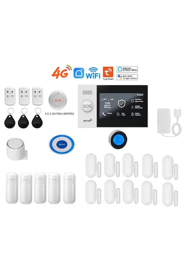 Obiem Tuya Akıllı Ev Güvenlik Alarm Sistemleri Kolay Kurulum Sim Kart/google Asistan/alexa/uzak Bağlantı