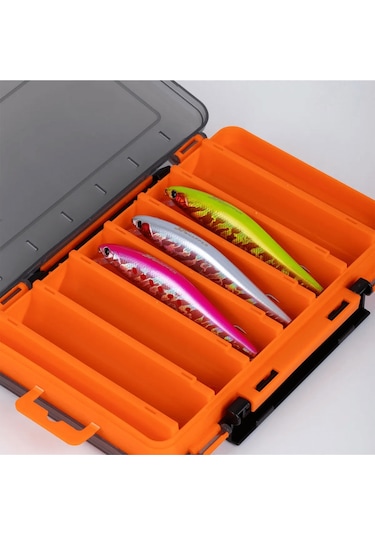 Shufa Lure Box Çift Taraflı Kutu 105mm - Turuncu Plasticbox F04 Xs