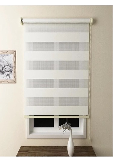 Networkavm Beyaz Stor Zebra Perde Ok-v1 Beyaz