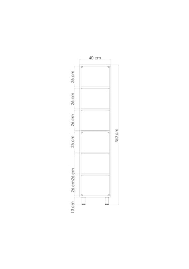 Beyaz Tek Kapılı Çok Amaçlı Dolap
