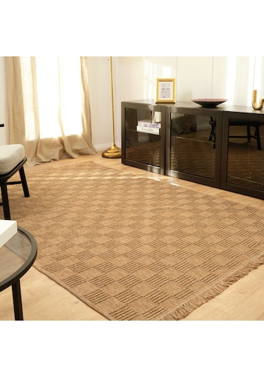 Kaşmir Halı Kilim/jüt Side V2 160 x 230  CM Salon Mutfak Halısı Yolluk Kilim