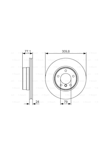 Bmw 5 E60 520İ 2003-2010 Bosch Ön Disk 2 Adet