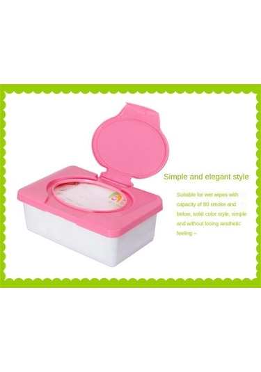 Mendil Plastik Saklama Bebek Mendili Dağıtıcı Leke Dayanıklı Toz Geçirmez Kapaklı Kaymaz Mendil Kutu Tutucu Yatak Odası İçin