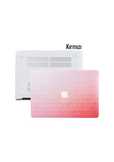 Macbook Air Kılıf 13 İnç Paint02 Eski Usb'li Model 2010-2017 A1369 A1466 İle Uyumlu Kırmızı