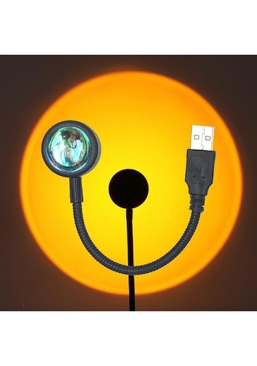 Sge Teknoloji Usb Led Gün Batımı Projektör Lambası Fotoğraf Çekim Işığı Dekoratif Işık
