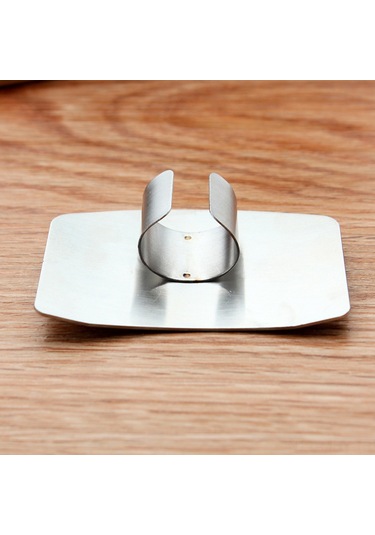 Monyee 304 Paslanmaz Çelik Mutfak Parmak Koruyucu, Kesme Ve Dilimleme İçin Güvenli El Koruyucu Aracı - Gümüş Diğer